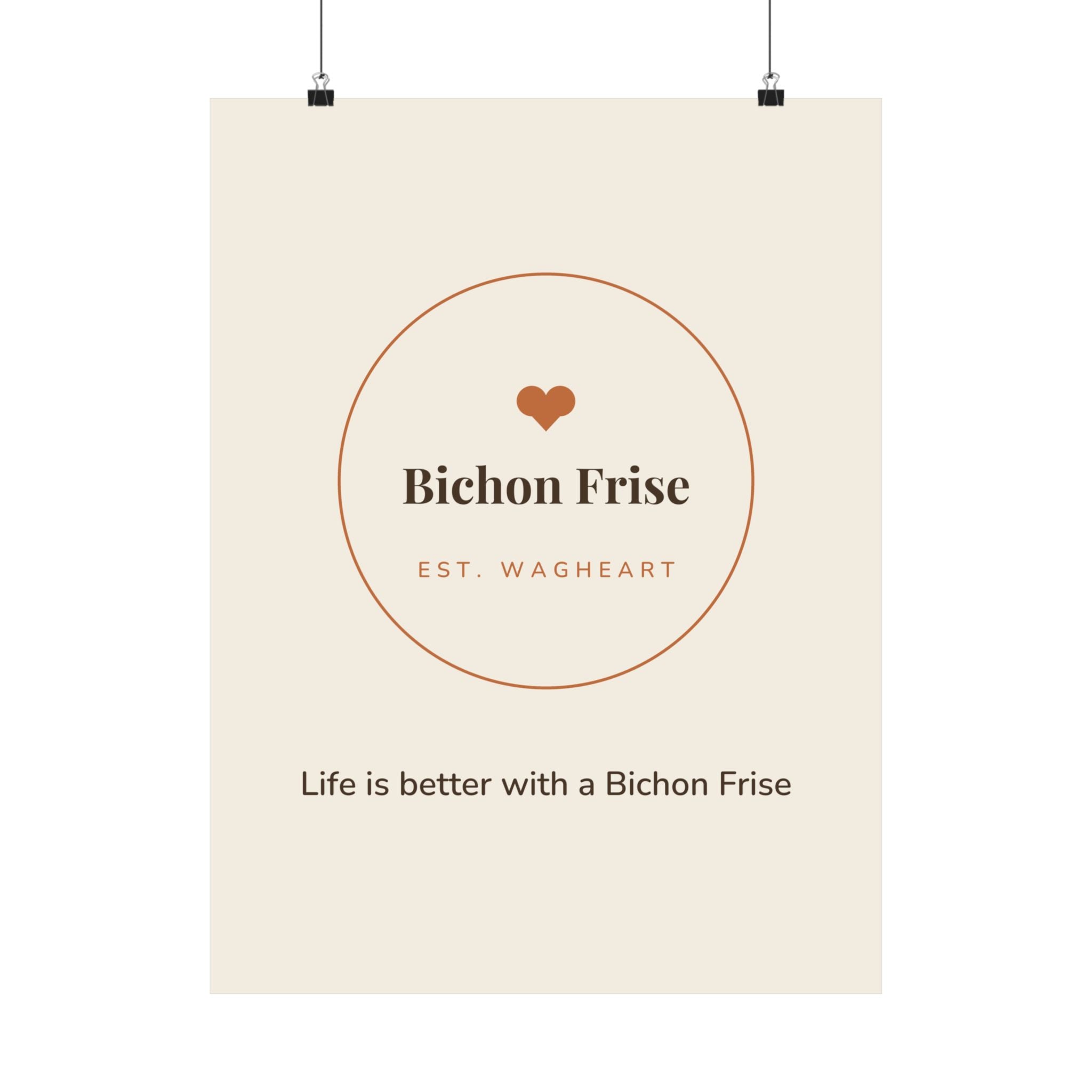 Bichon Frise Art Print — Life is better with a Bichon Frise