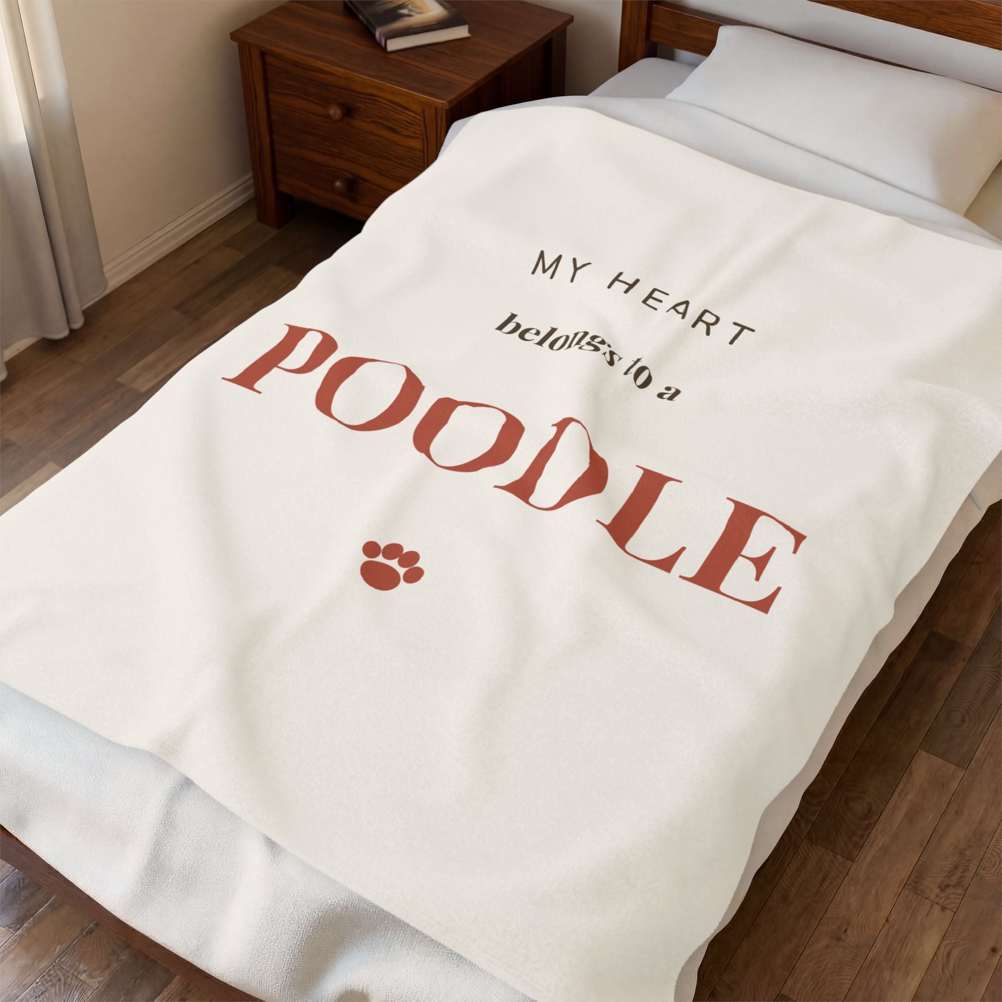 Poodle Cozy Blanket — My heart belongs to a Poodle