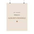 Golden Doodle Art Print — My heart belongs to a Golden Doodle