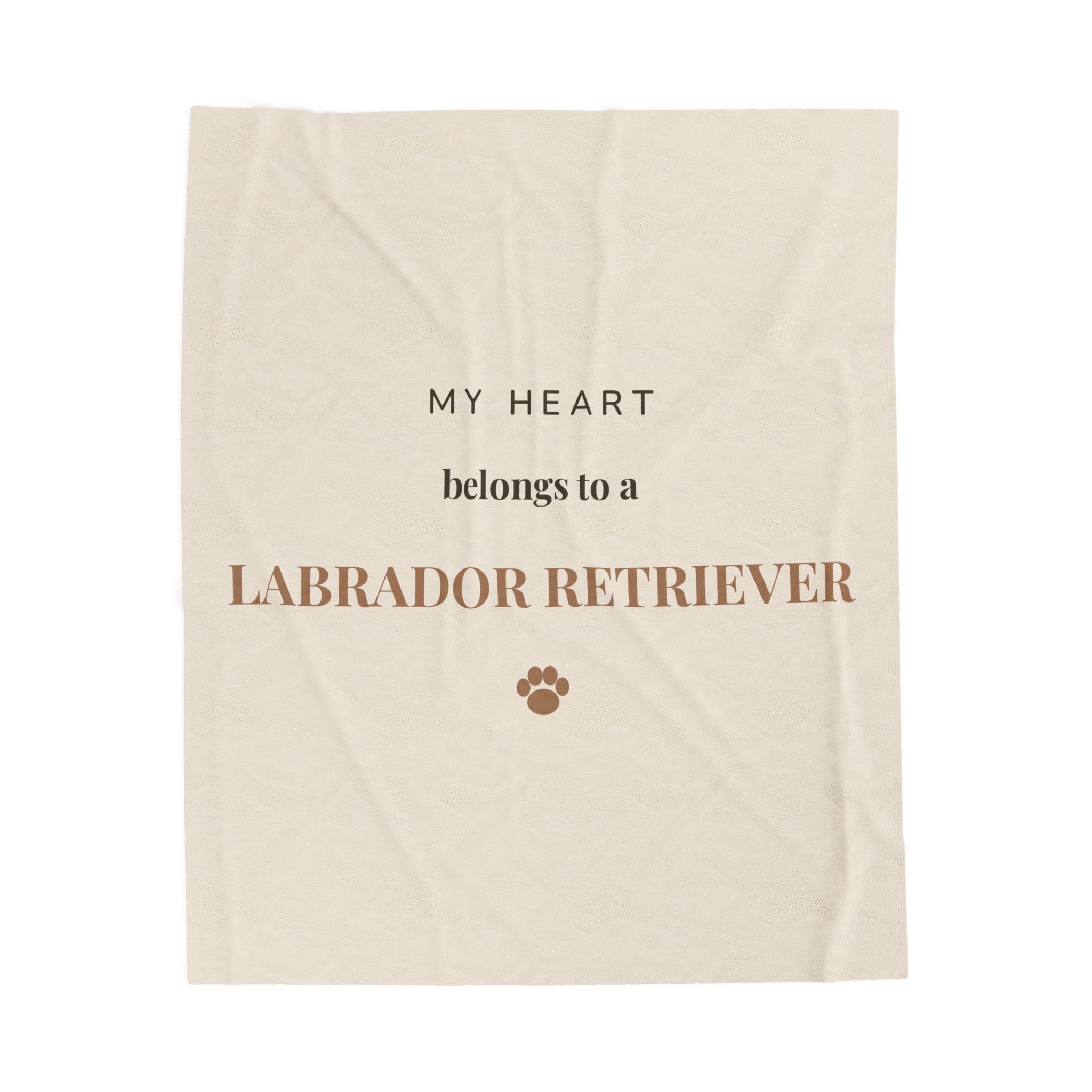 Labrador Retriever Cozy Blanket — My heart belongs to a Labrador Retriever