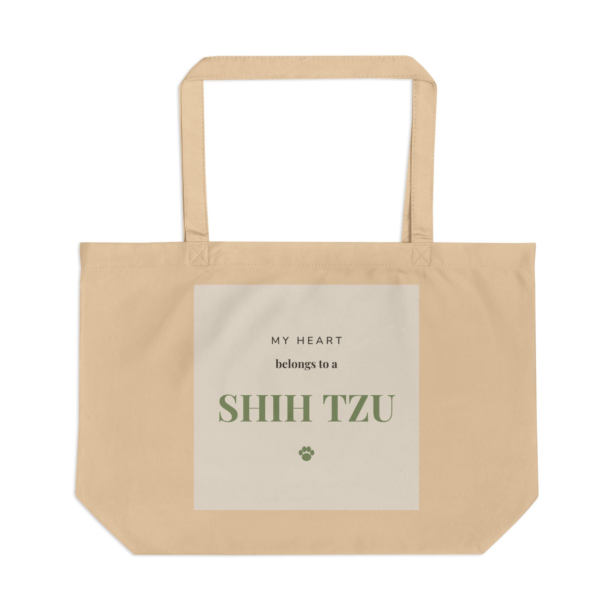 Shih Tzu Tote Bag — My heart belongs to a Shih Tzu