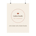 Golden Doodle Art Print — Life is better with a Golden Doodle