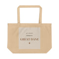 Great Dane Tote Bag — My heart belongs to a Great Dane