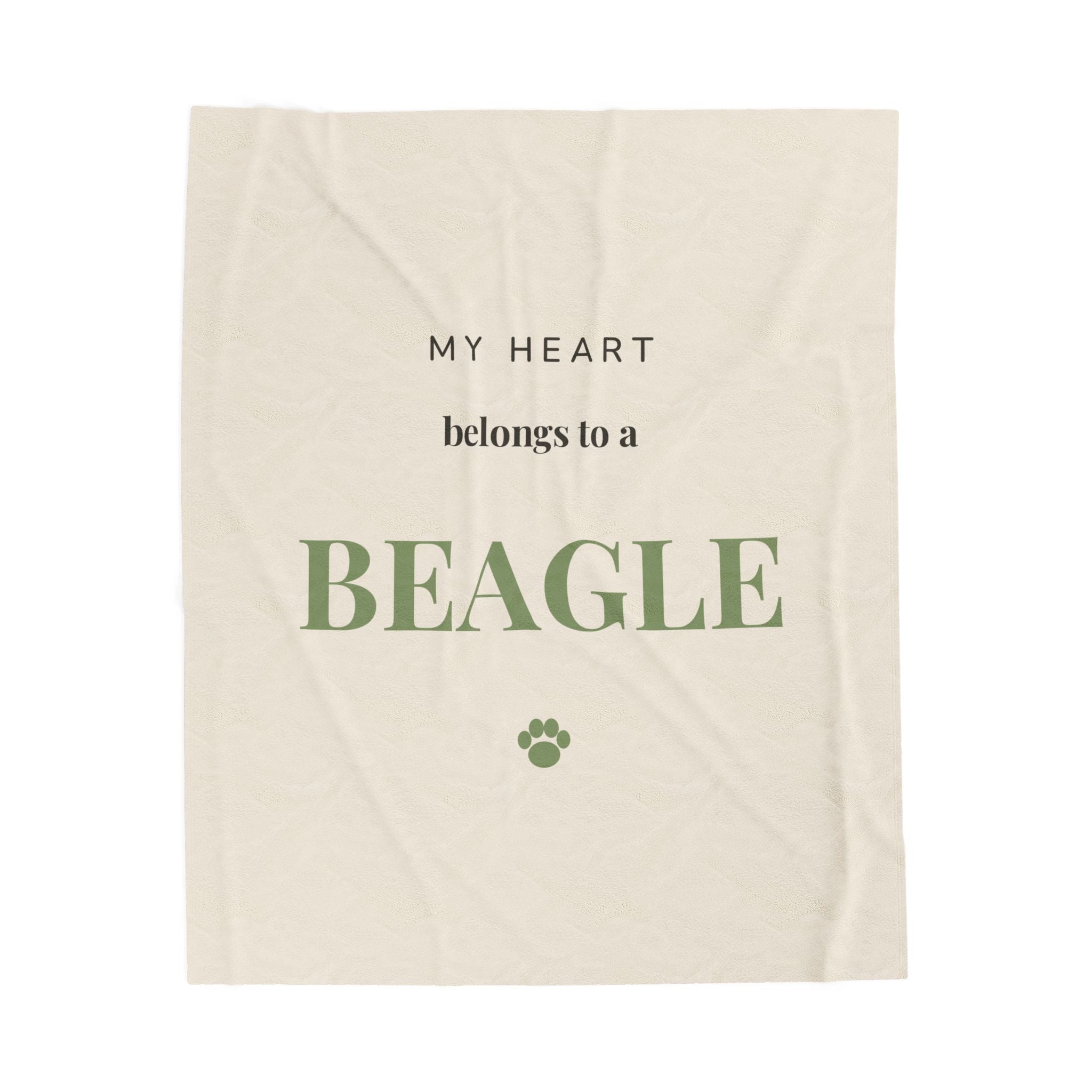 Beagle Cozy Blanket — My heart belongs to a Beagle