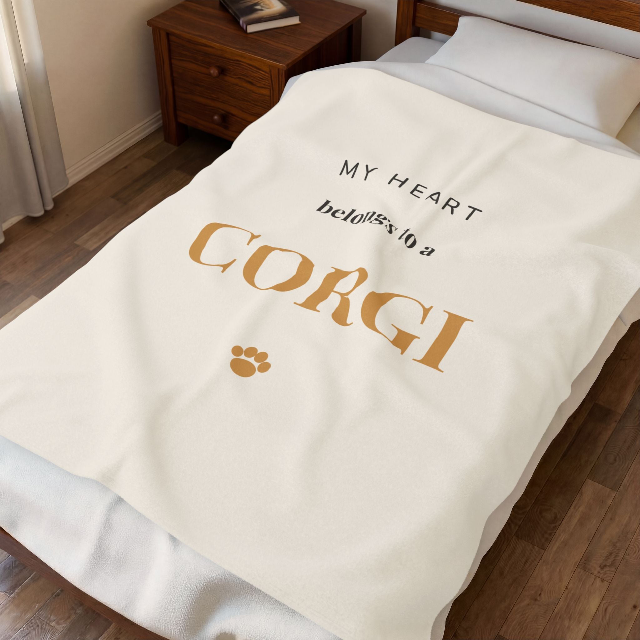 Corgi Cozy Blanket — My heart belongs to a Corgi