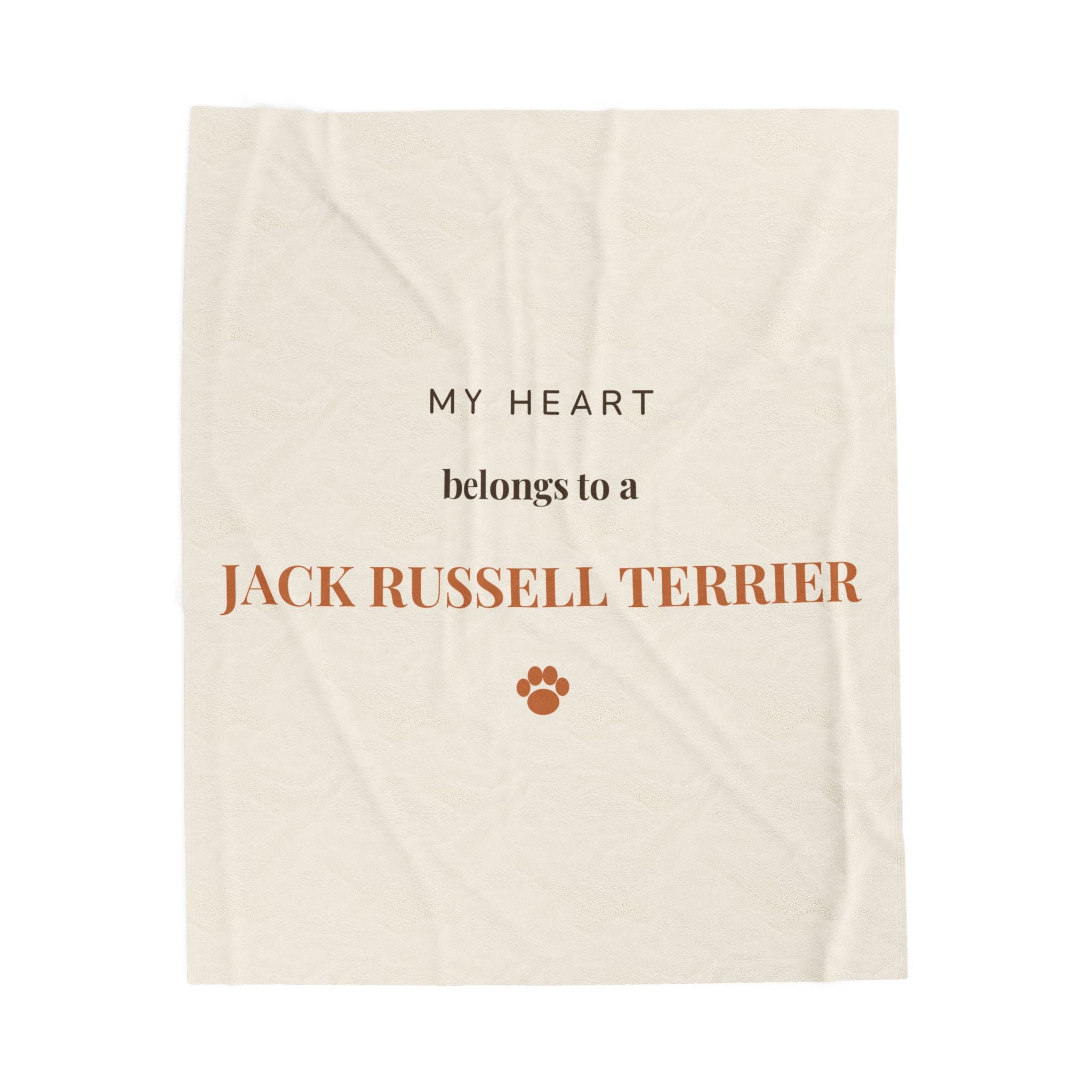 Jack Russell Terrier Cozy Blanket — My heart belongs to a Jack Russell Terrier
