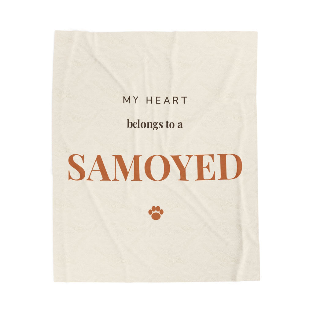 Samoyed Cozy Blanket — My heart belongs to a Samoyed