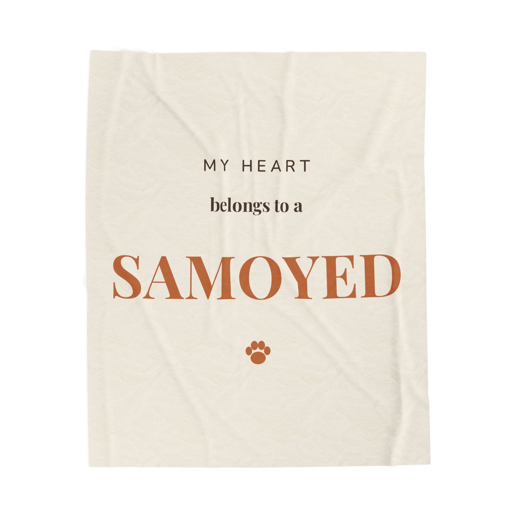 Samoyed Cozy Blanket — My heart belongs to a Samoyed