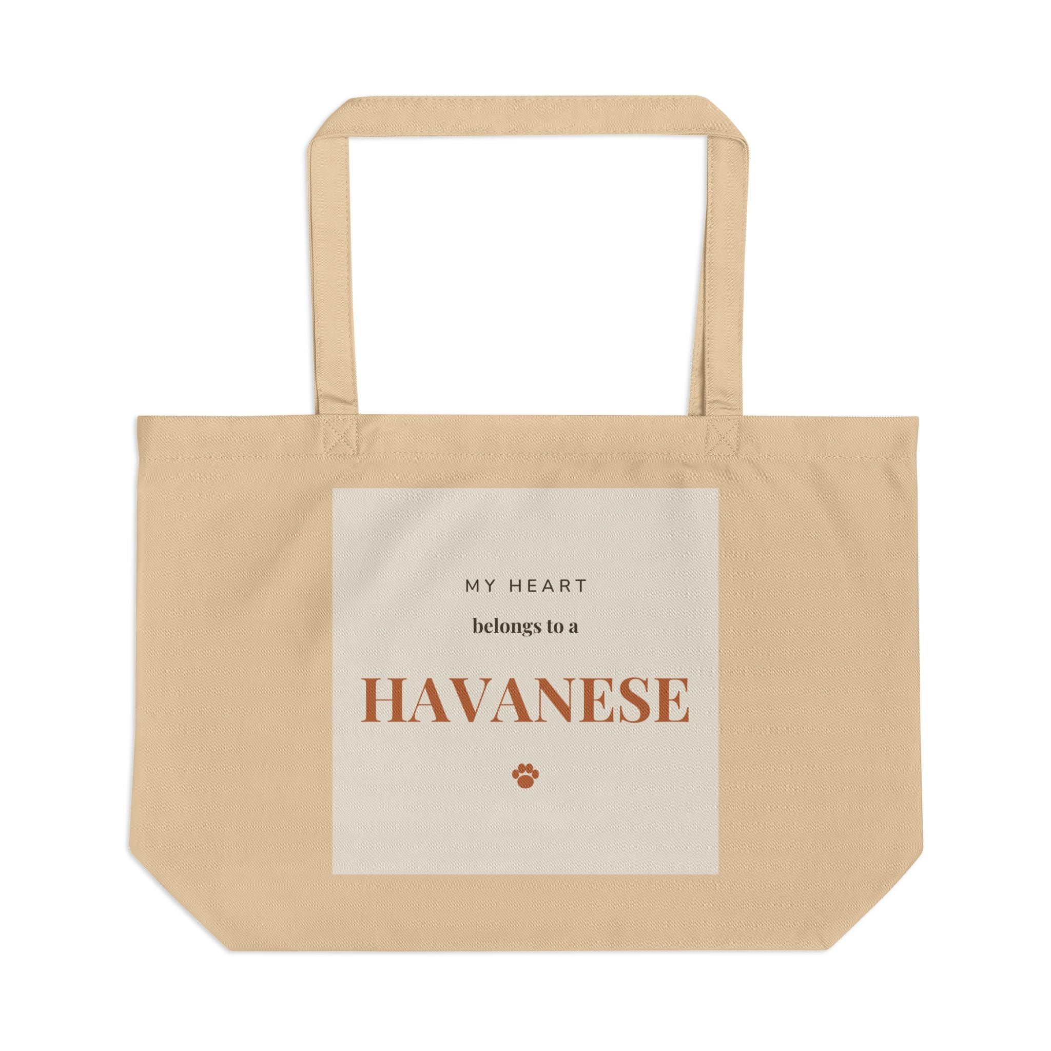 Havanese Tote Bag — My heart belongs to a Havanese