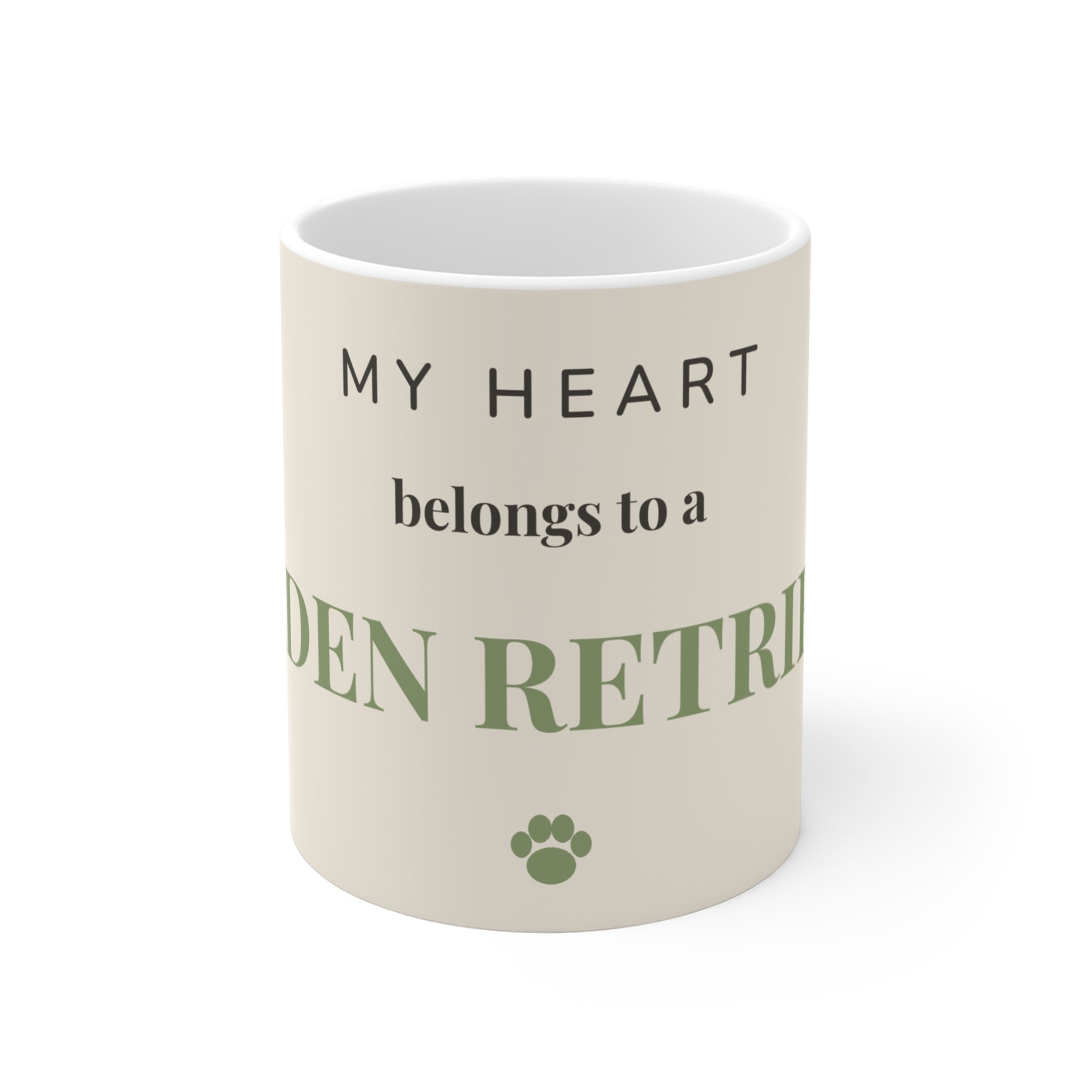 Golden Retriever Mug — My heart belongs to a Golden Retriever