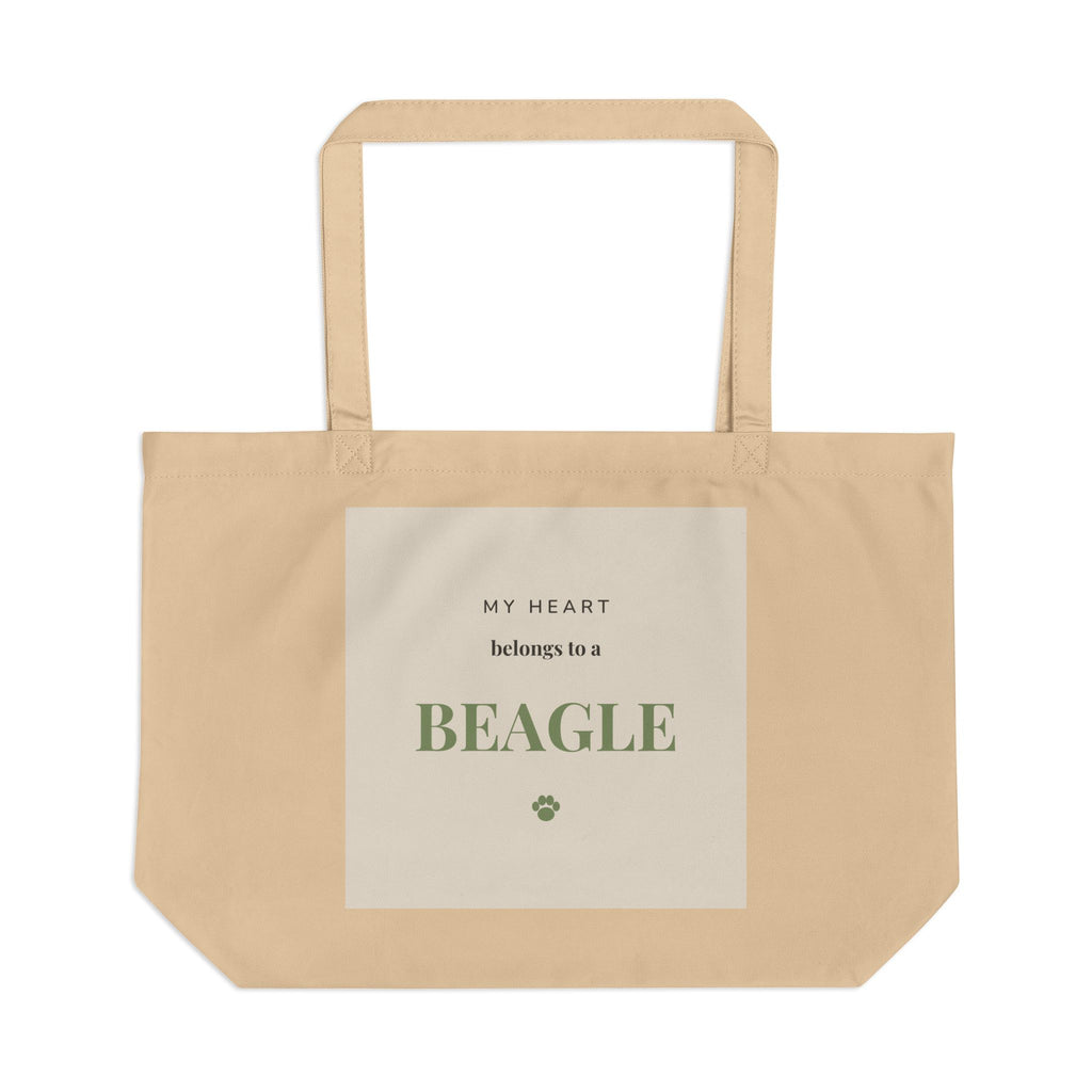 Beagle Tote Bag — My heart belongs to a Beagle