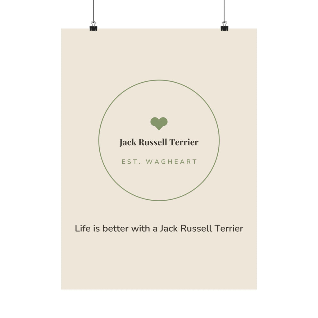Jack Russell Terrier Art Print — Life is better with a Jack Russell Terrier