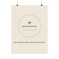 Jack Russell Terrier Art Print — Life is better with a Jack Russell Terrier