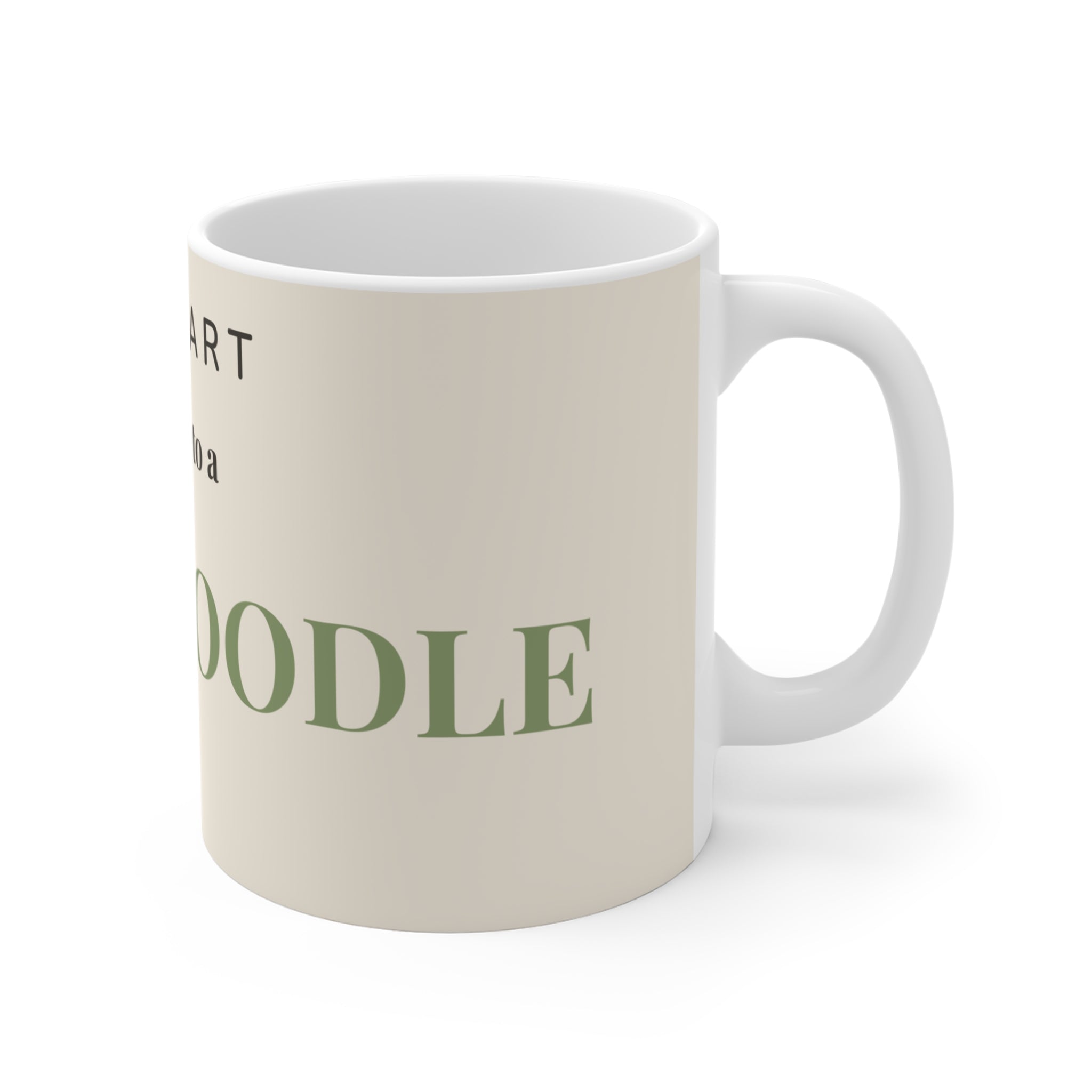 Labradoodle Mug — My heart belongs to a Labradoodle