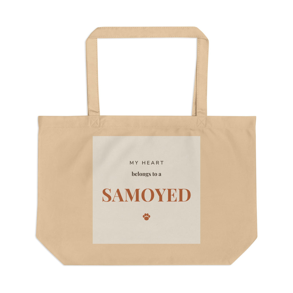Samoyed Tote Bag — My heart belongs to a Samoyed