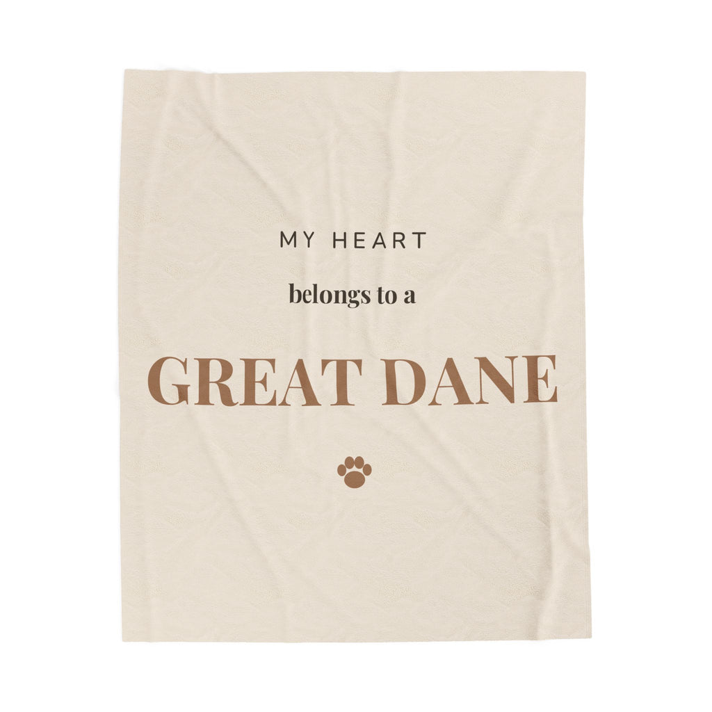 Great Dane Cozy Blanket — My heart belongs to a Great Dane
