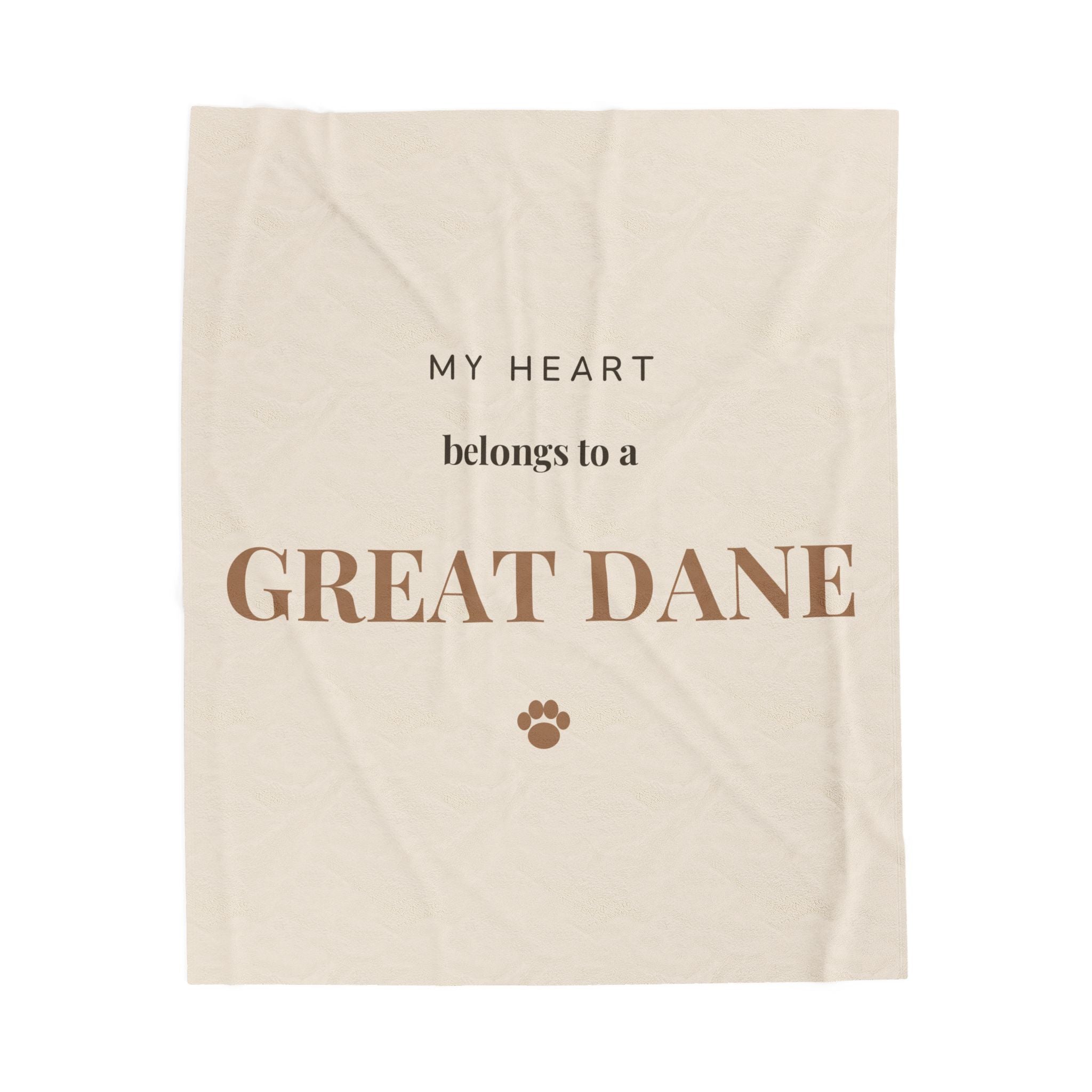 Great Dane Cozy Blanket — My heart belongs to a Great Dane