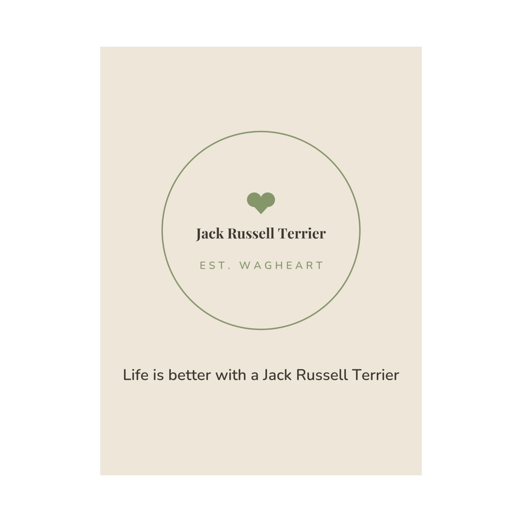Jack Russell Terrier Art Print — Life is better with a Jack Russell Terrier