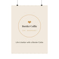 Border Collie Art Print — Life is better with a Border Collie