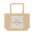 Boston Terrier Tote Bag — My heart belongs to a Boston Terrier