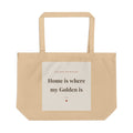 Golden Retriever Tote Bag — Home is where my Golden is