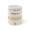 Dachshund Mug — My heart belongs to a Dachshund