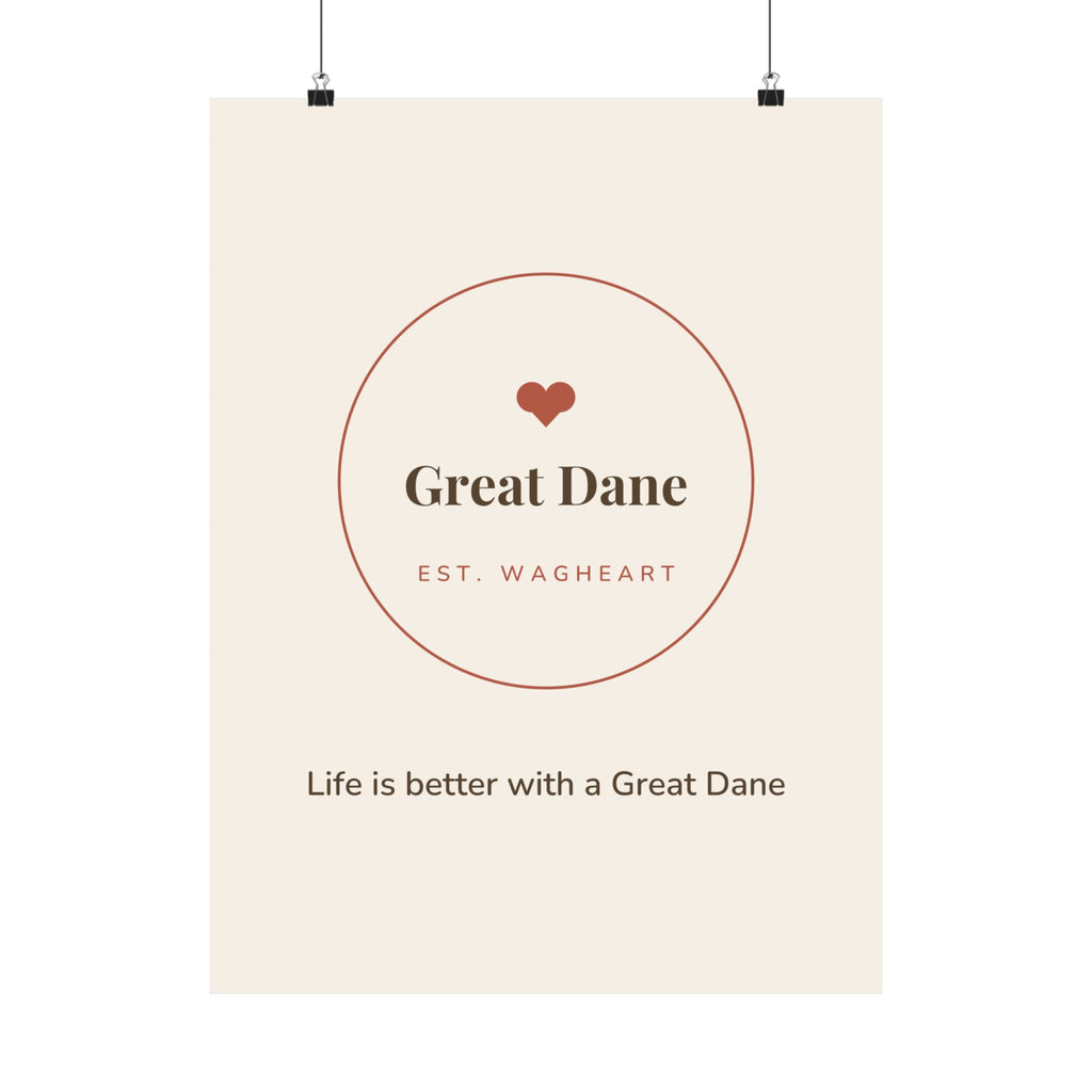 Great Dane Art Print — Life is better with a Great Dane