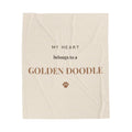 Golden Doodle Cozy Blanket — My heart belongs to a Golden Doodle