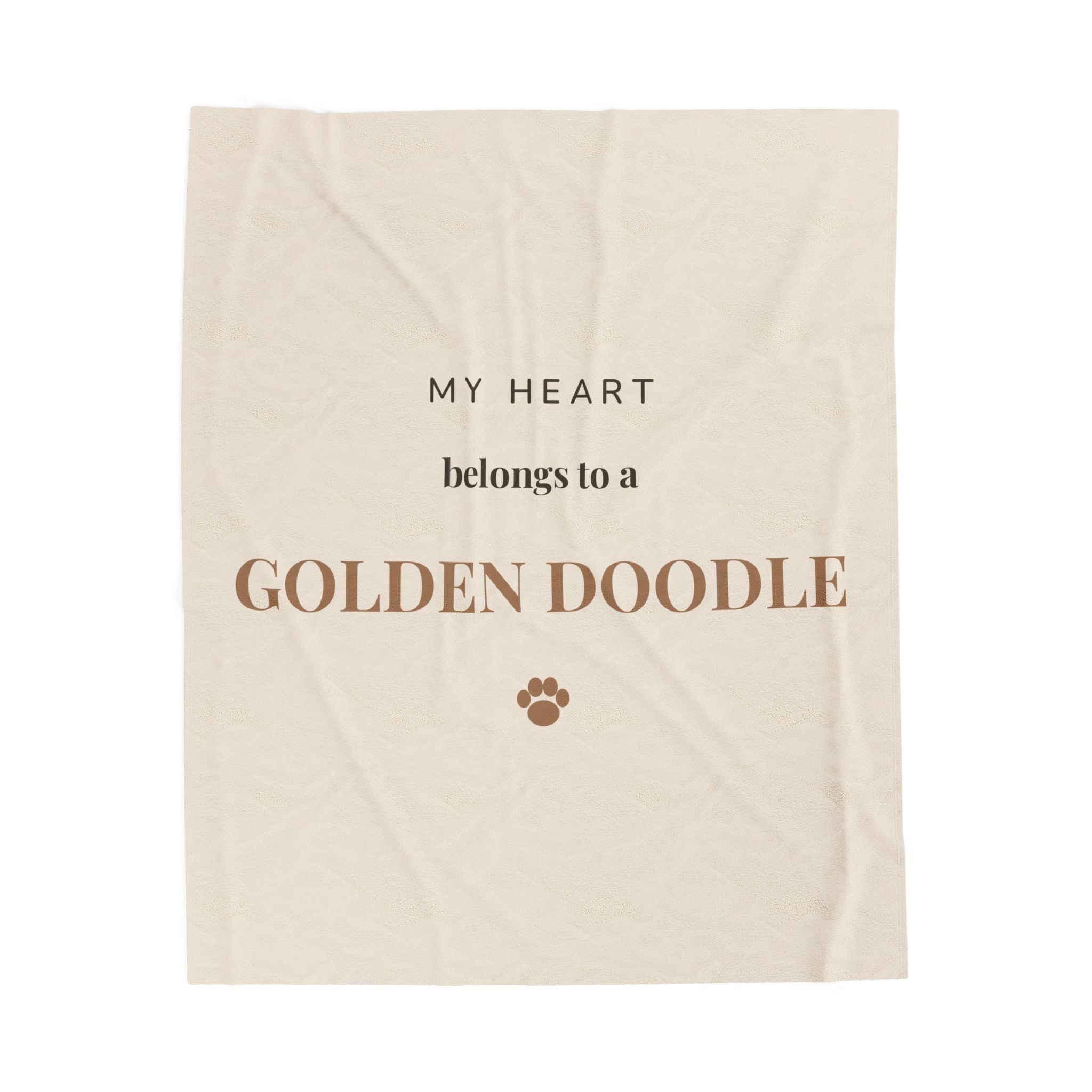 Golden Doodle Cozy Blanket — My heart belongs to a Golden Doodle