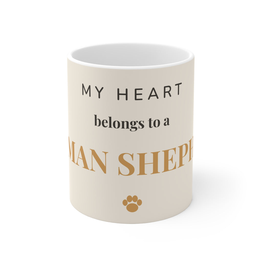 German Shepherd Mug — My heart belongs to a German Shepherd