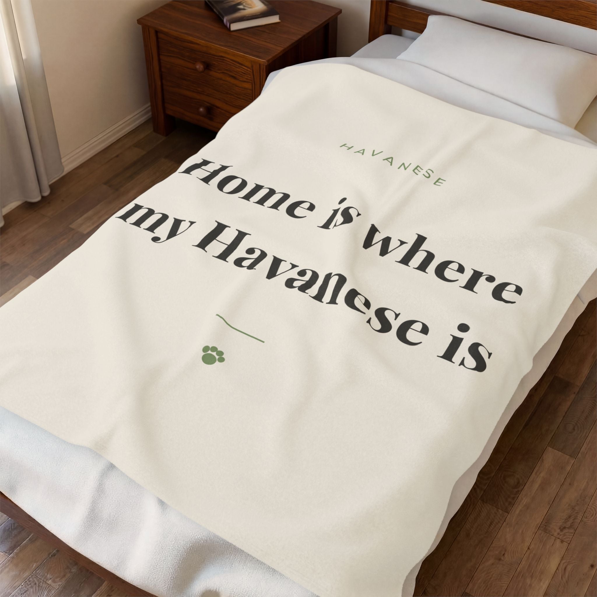 Havanese Cozy Blanket — Home is where my Havanese is