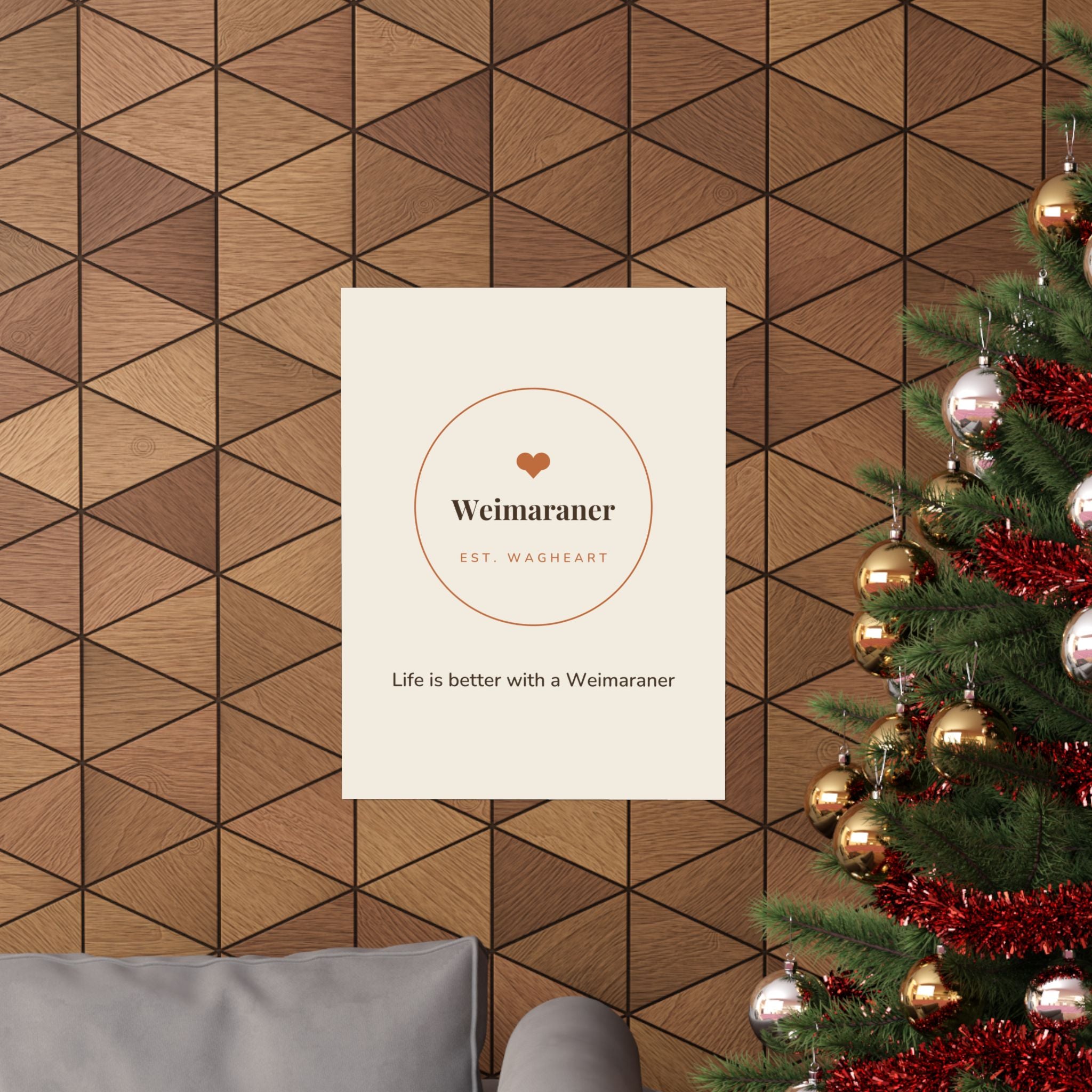 Weimaraner Art Print — Life is better with a Weimaraner