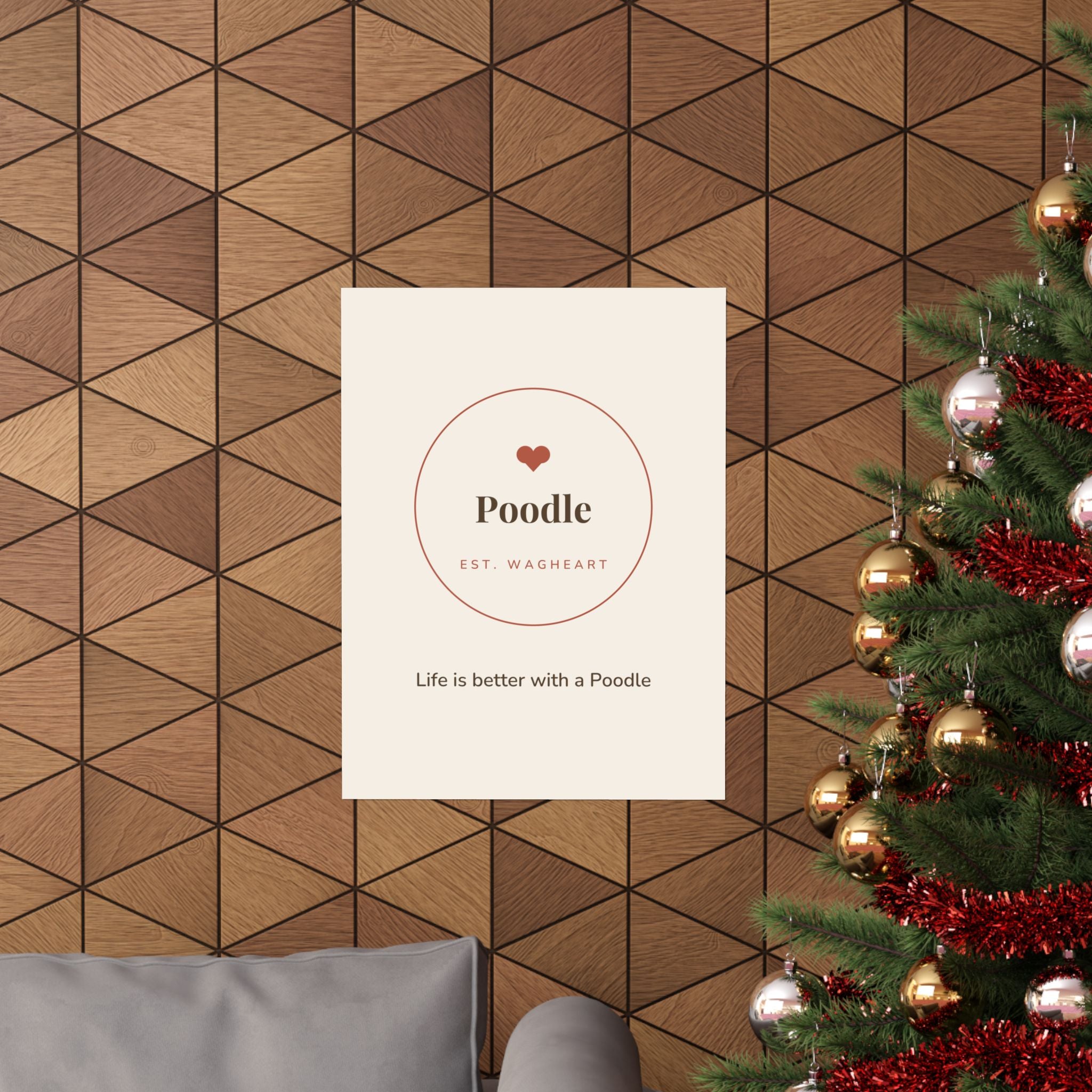 Poodle Art Print — Life is better with a Poodle