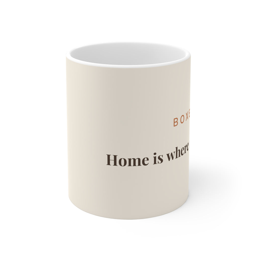 Boxer Mug — Home is where my Boxer is