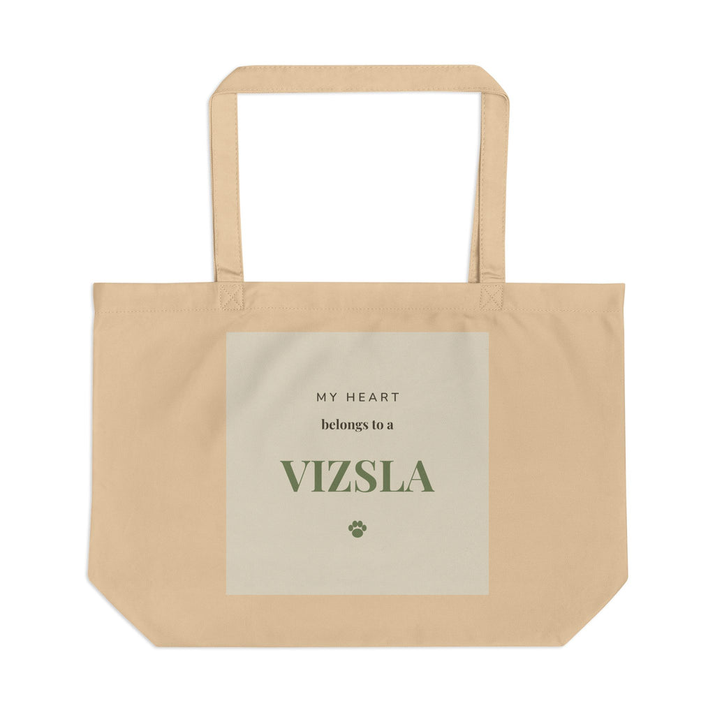 Vizsla Tote Bag — My heart belongs to a Vizsla