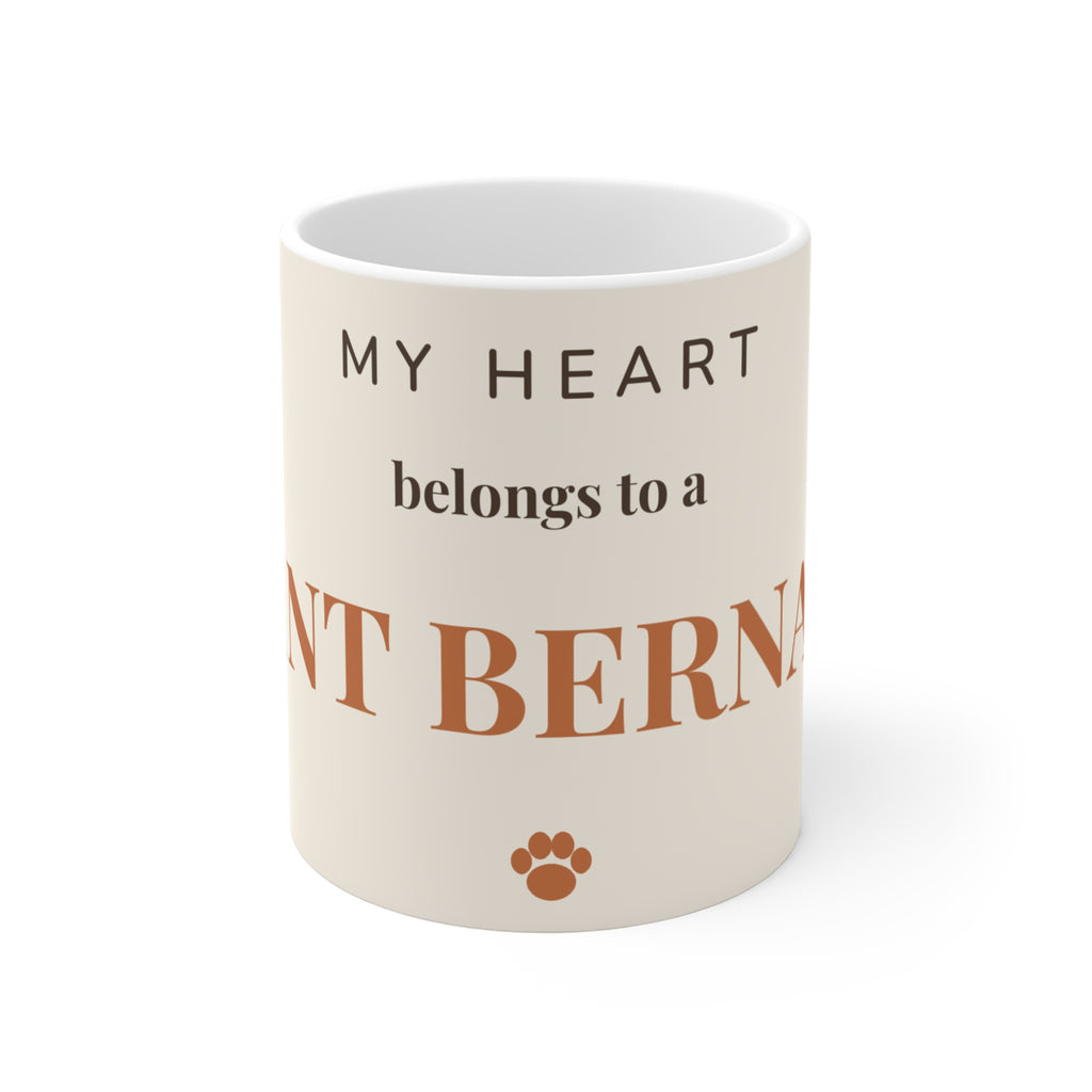 Saint Bernard Mug — My heart belongs to a Saint Bernard