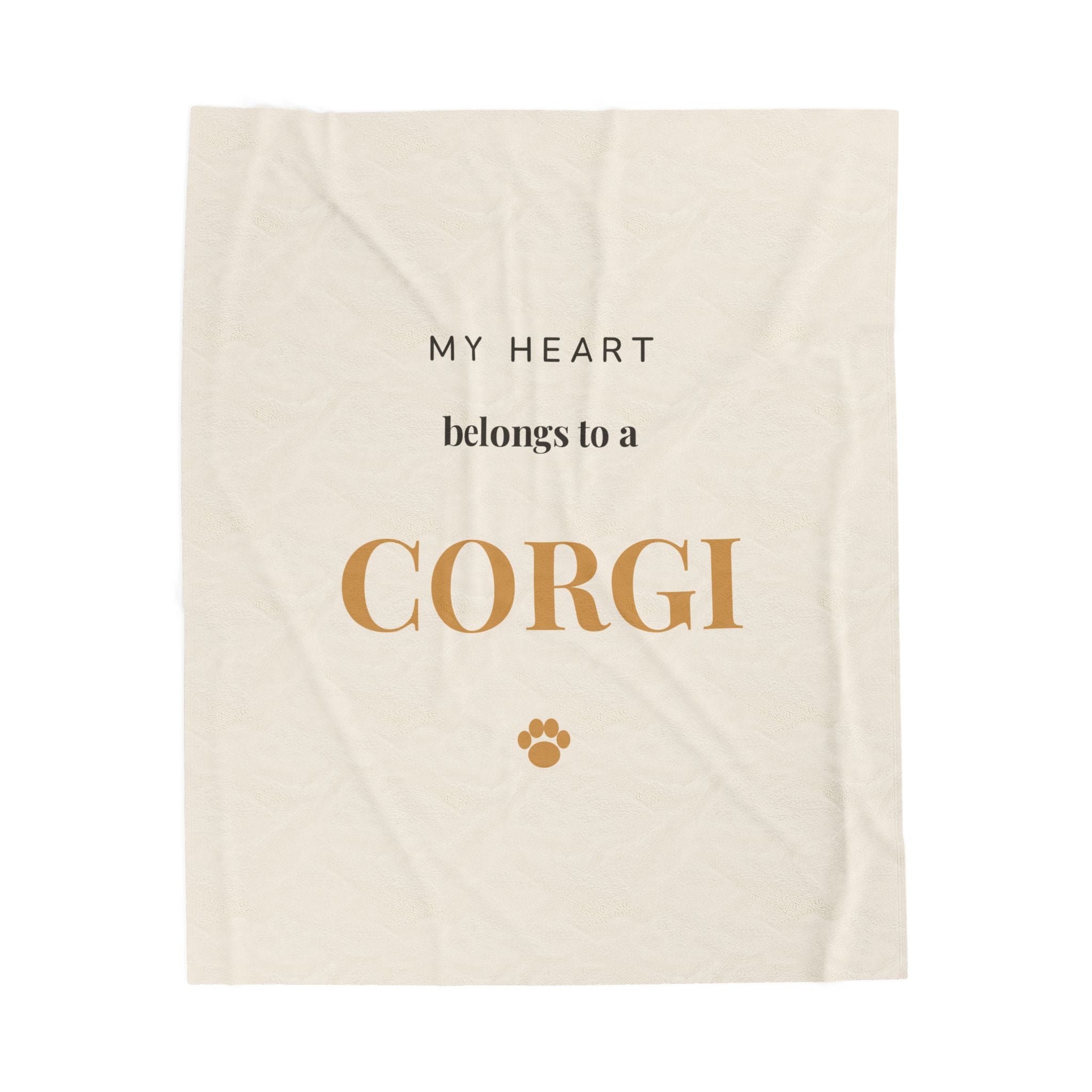 Corgi Cozy Blanket — My heart belongs to a Corgi