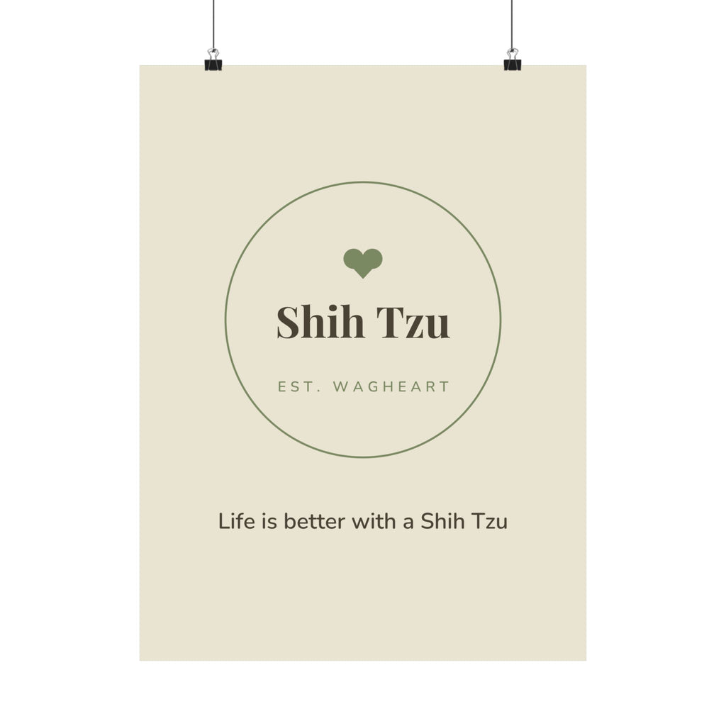 Shih Tzu Art Print — Life is better with a Shih Tzu