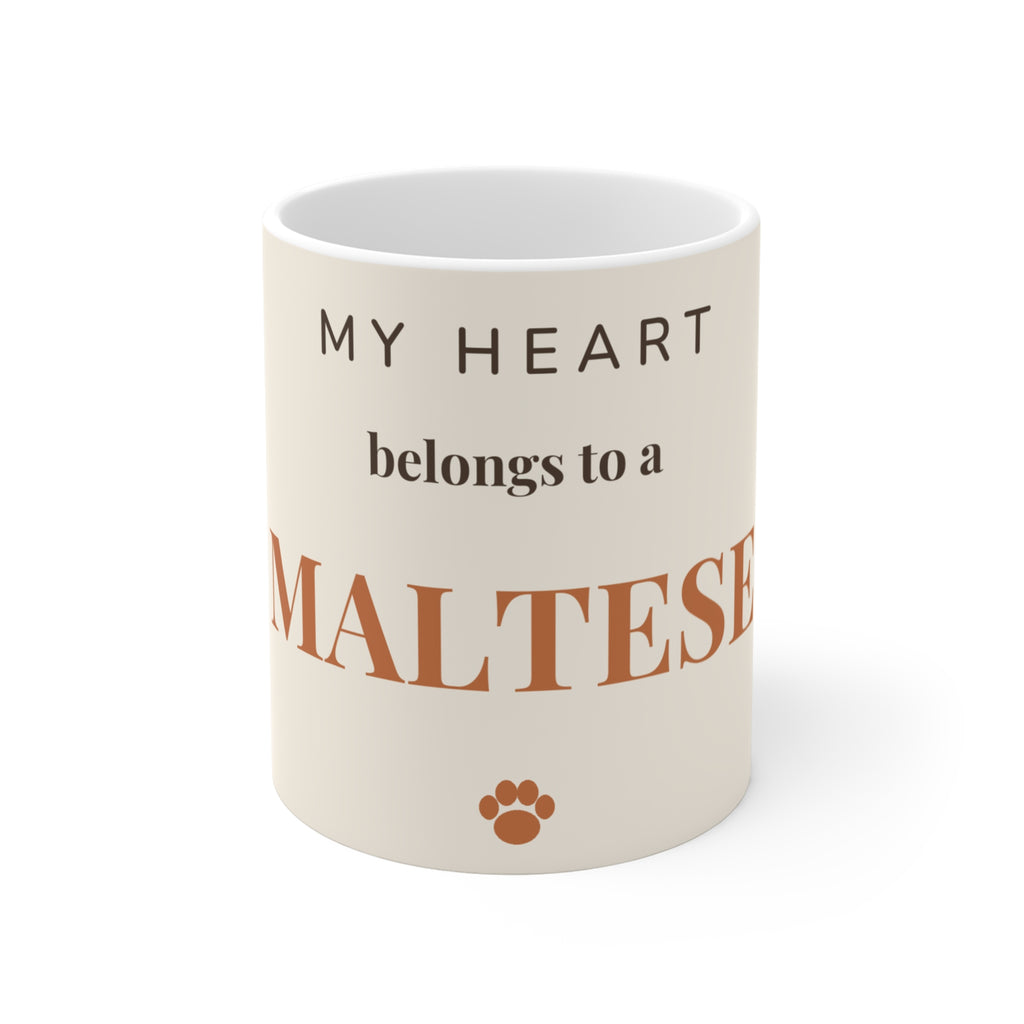 Maltese Mug — My heart belongs to a Maltese