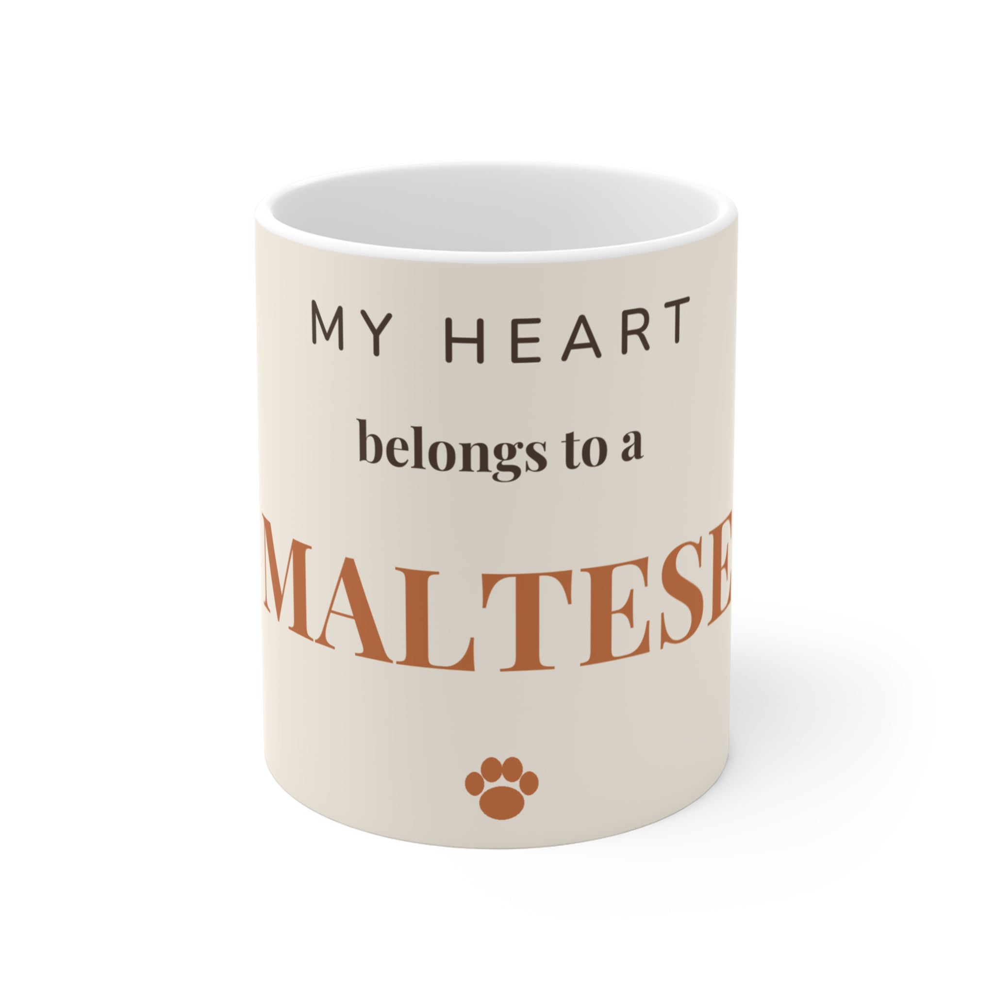 Maltese Mug — My heart belongs to a Maltese