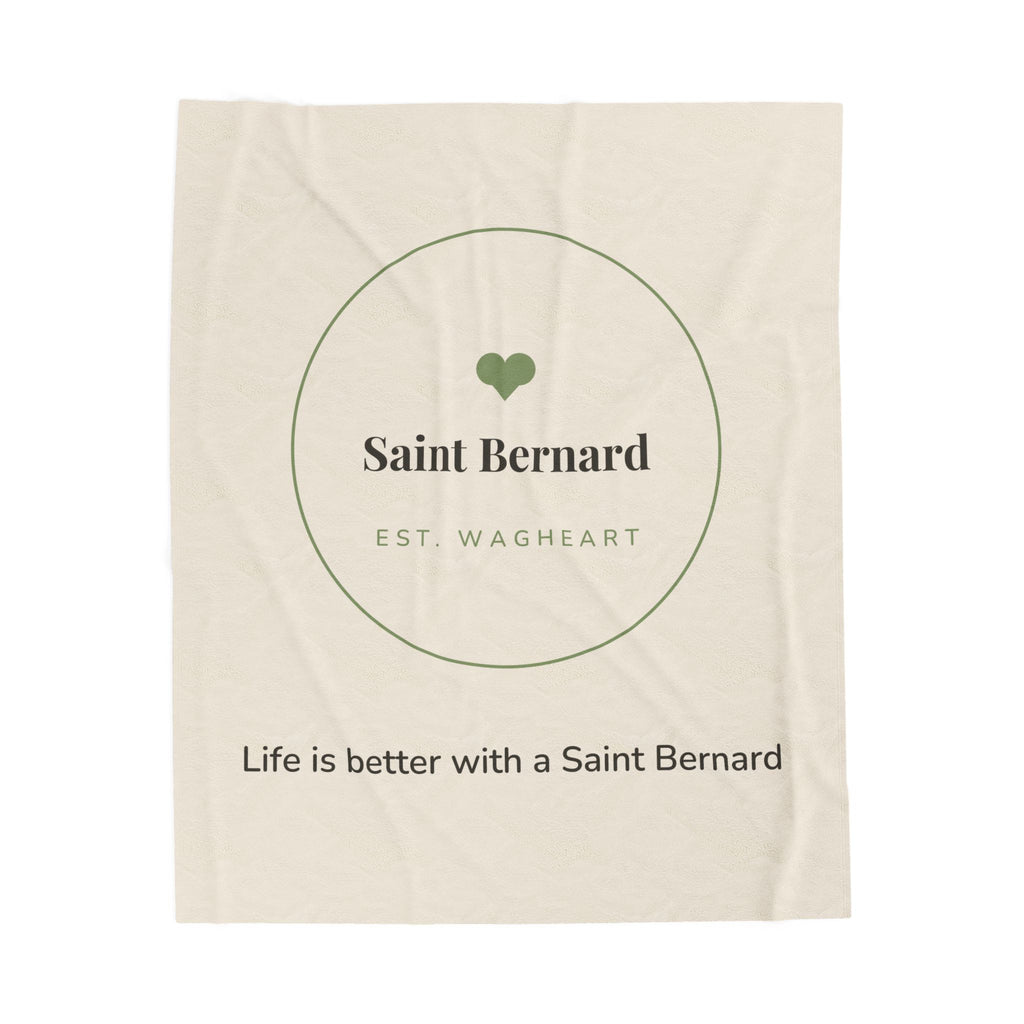 Saint Bernard Cozy Blanket — Life is better with a Saint Bernard
