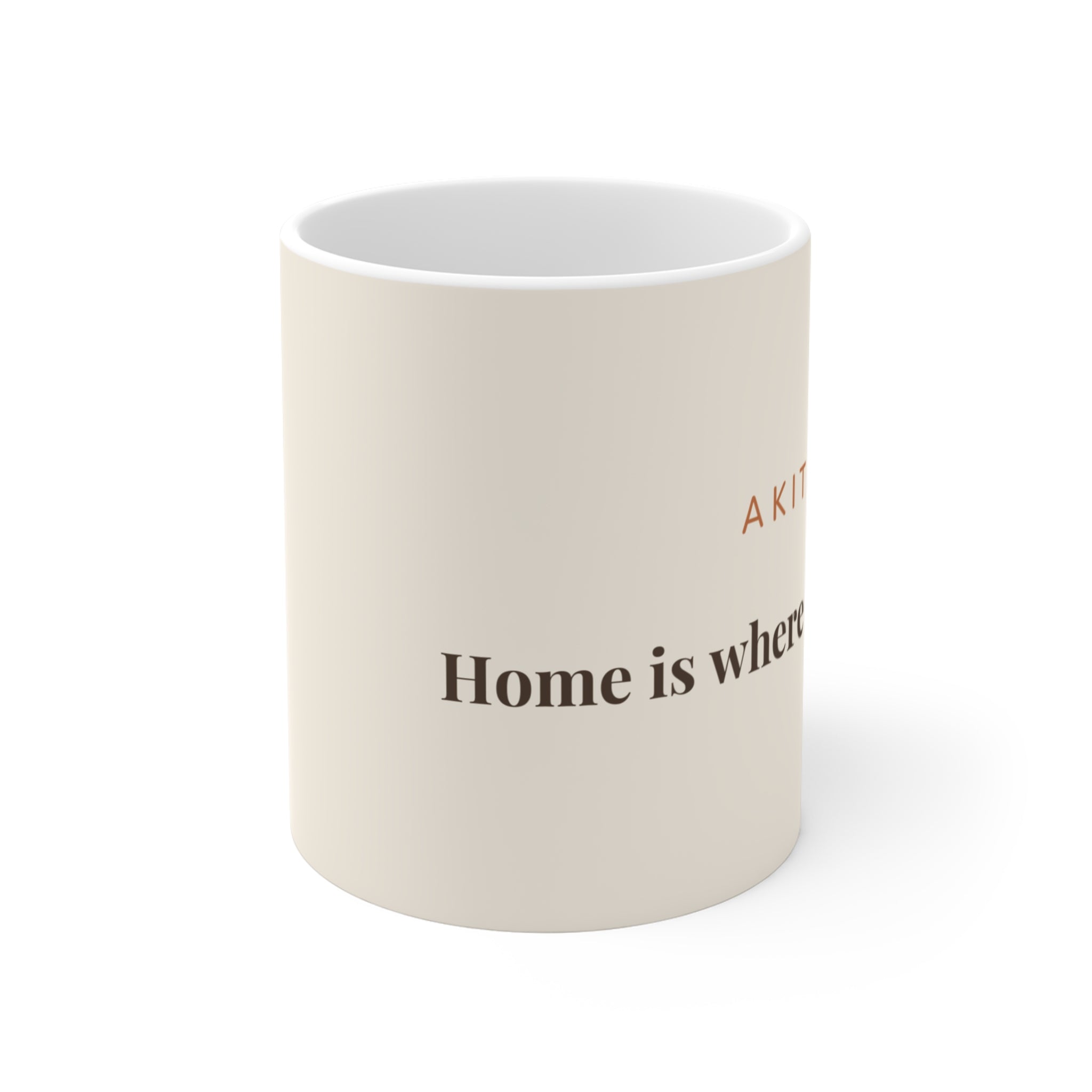 Akita Mug — Home is where my Akita is