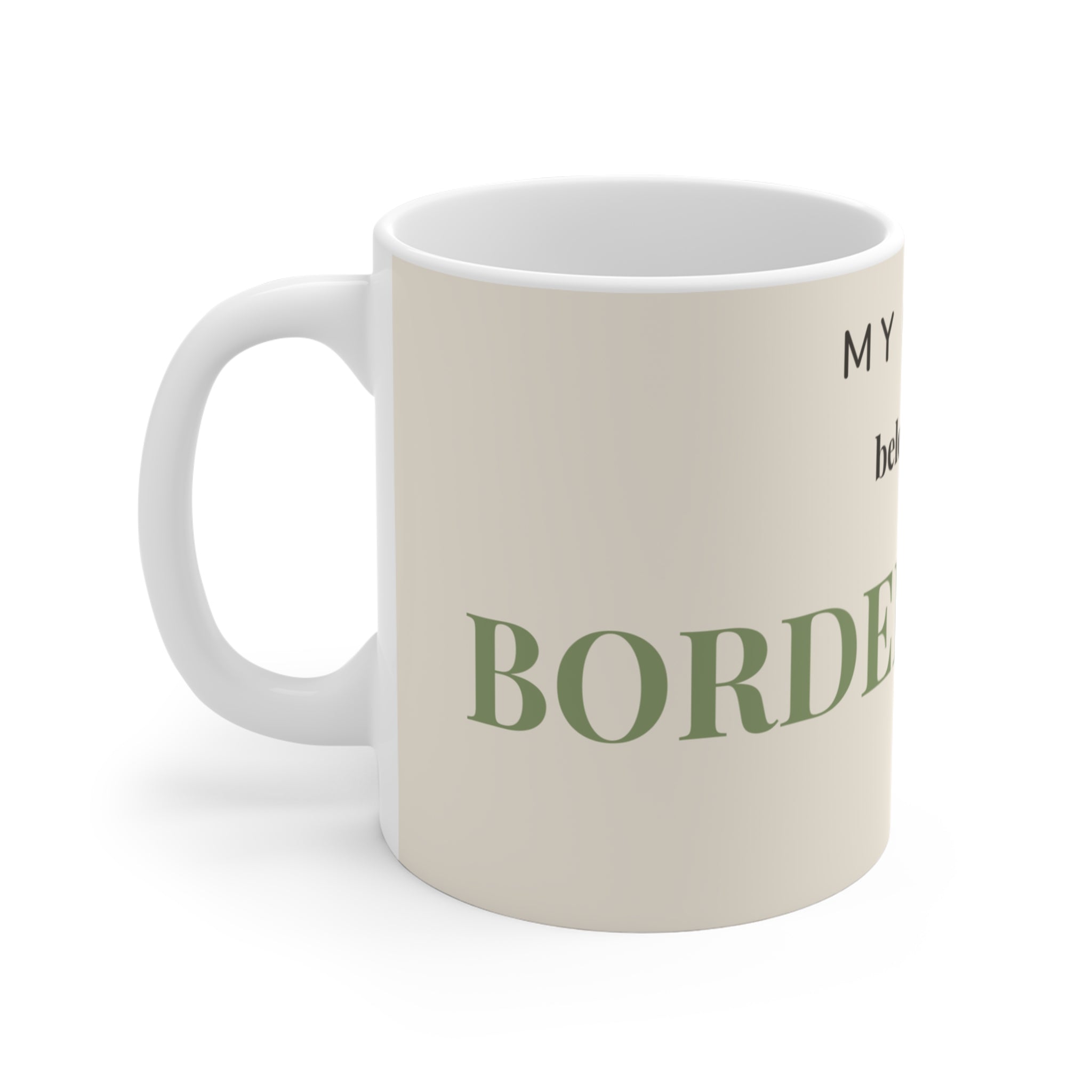 Border Collie Mug — My heart belongs to a Border Collie