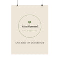 Saint Bernard Art Print — Life is better with a Saint Bernard