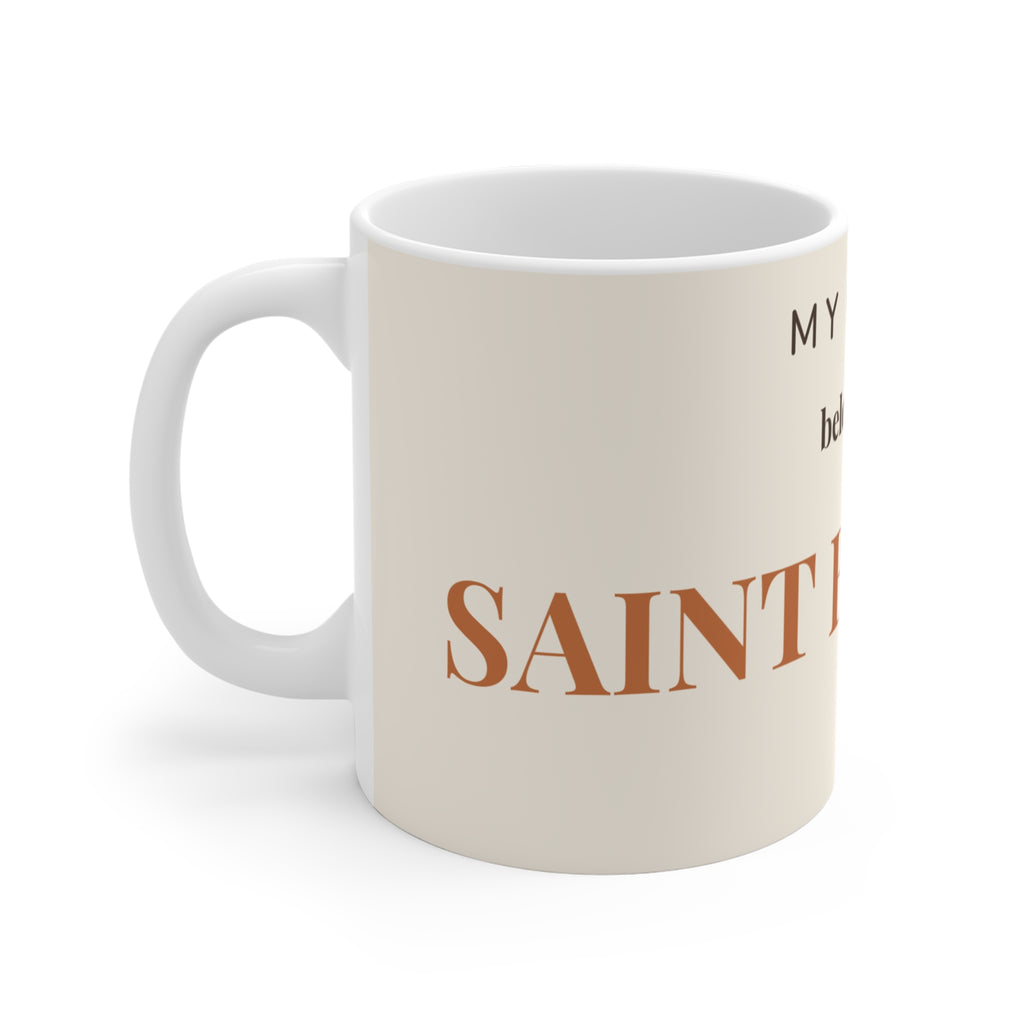 Saint Bernard Mug — My heart belongs to a Saint Bernard