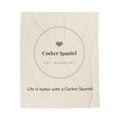 Cocker Spaniel Cozy Blanket — Life is better with a Cocker Spaniel