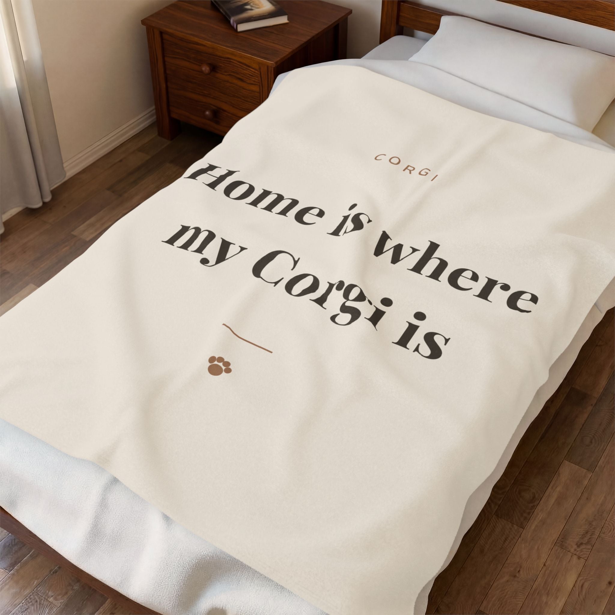 Corgi Cozy Blanket — Home is where my Corgi is