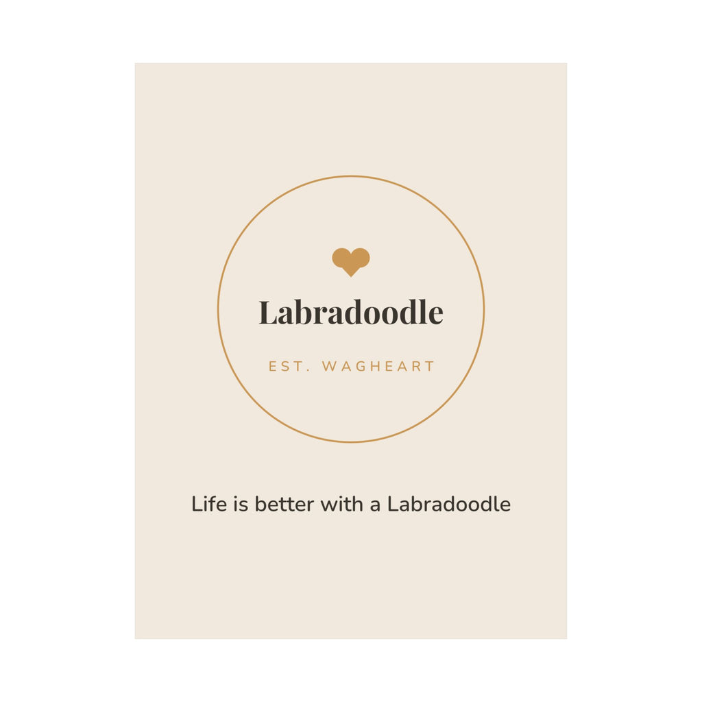 Labradoodle Art Print — Life is better with a Labradoodle