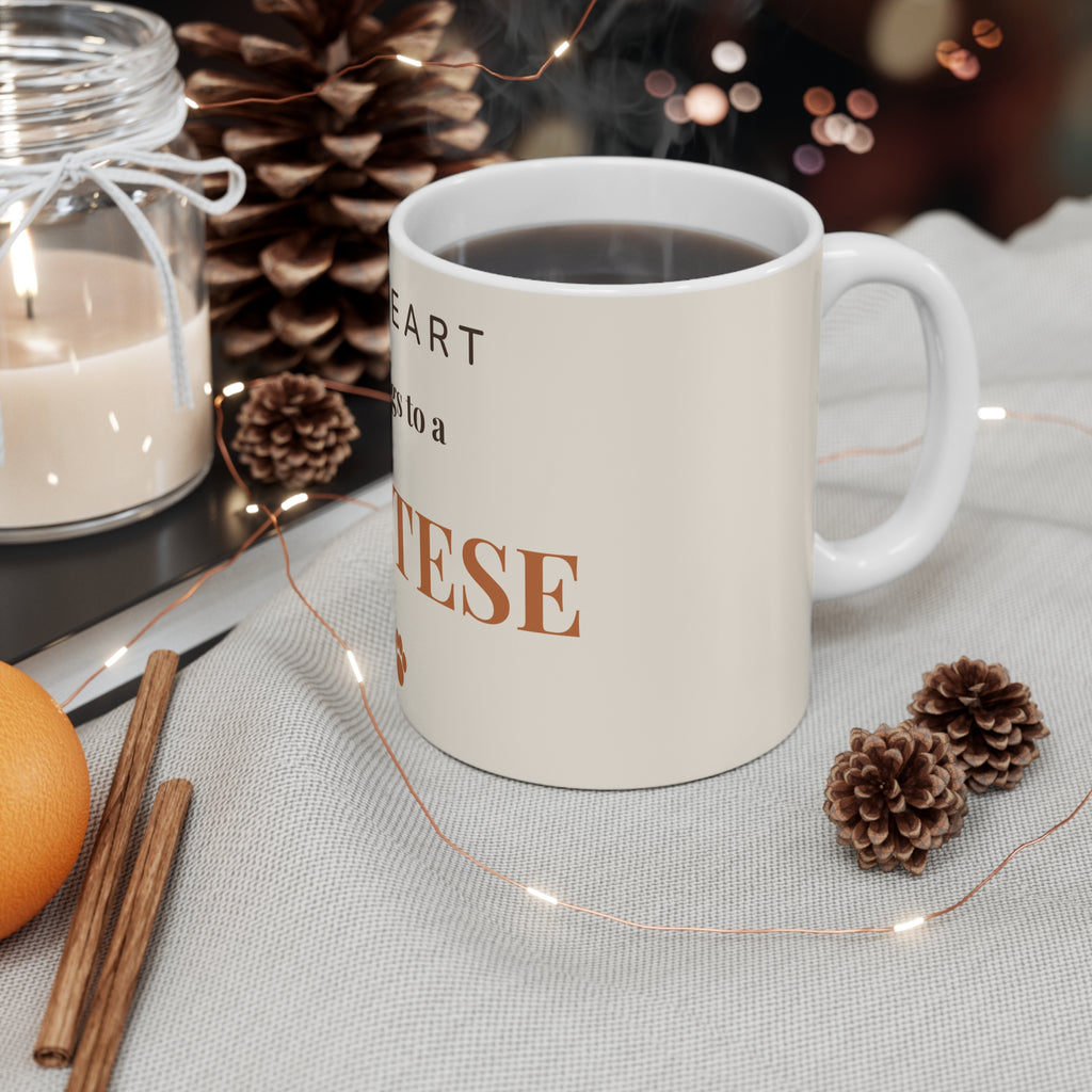 Maltese Mug — My heart belongs to a Maltese