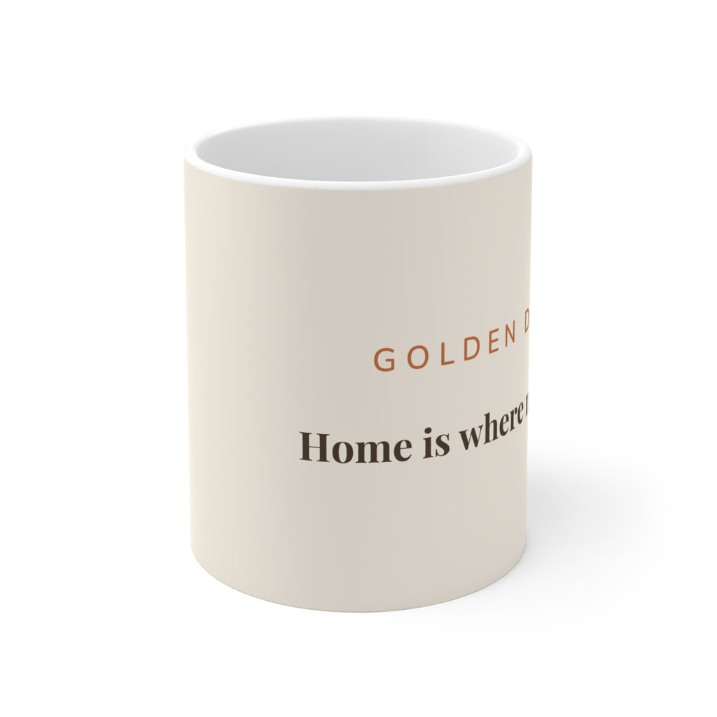 Golden Doodle Mug — Home is where my Doodle is
